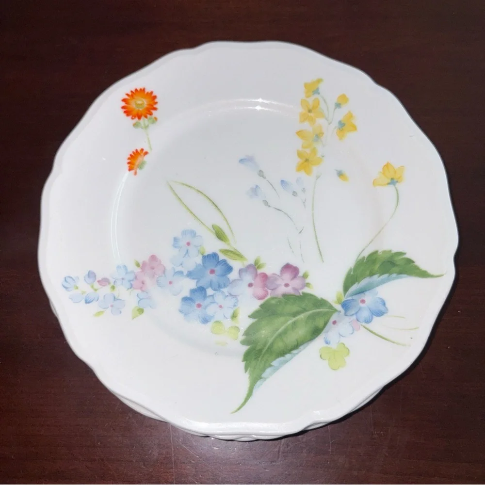 Rhythm China by International Japan EARLY MORN 3739 Floral Salad Plates (3) 7.5